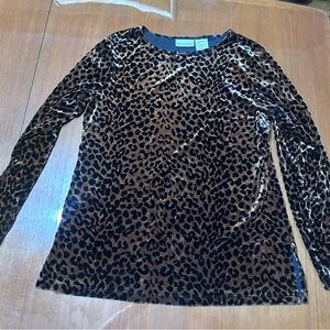 Worthington Animal Print Top